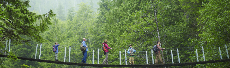 People on Bridge